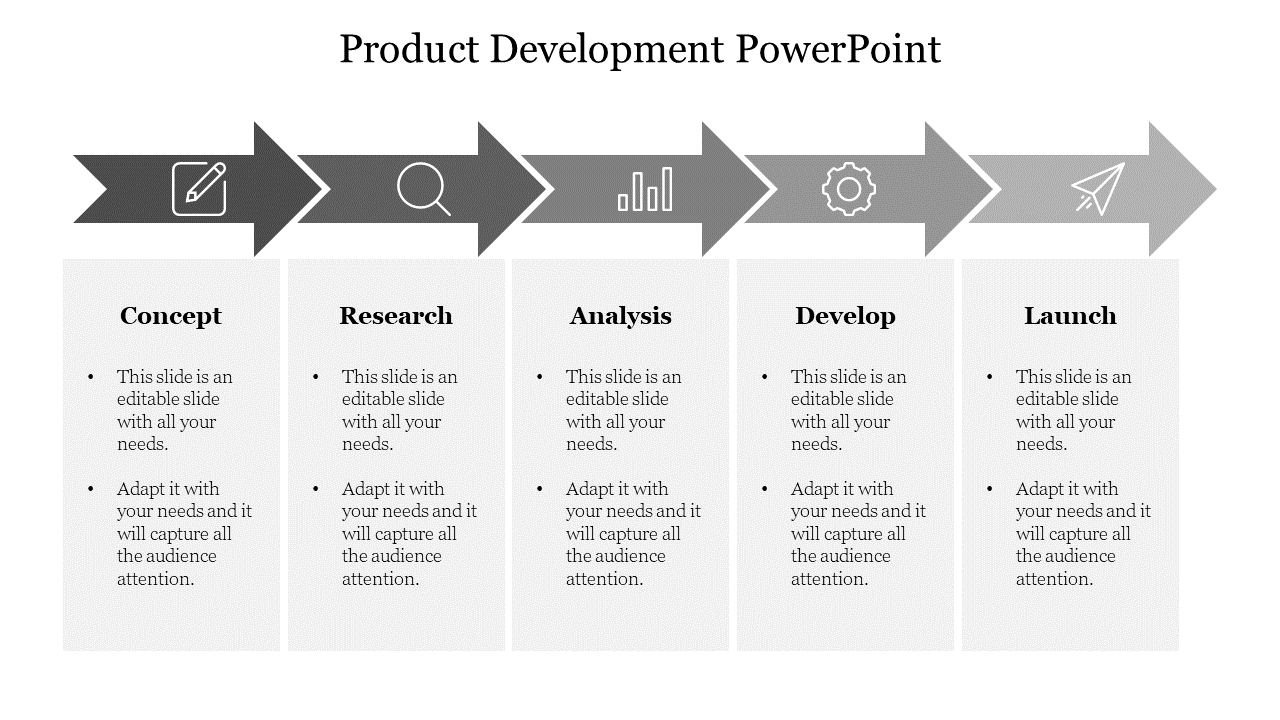 Product Development PowerPoint-Style 1-Gray